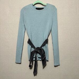 NWT Marc Jacobs Runway Ribbed Knit Bow Sweater - size S